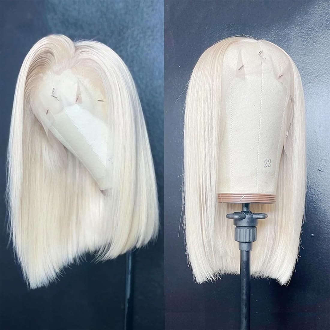 Real Full Lace Human Hair Wigs Straight Full Lace Wigs Preplucked Hairline Whole Lace Wig Free Part Natural Color Brazilian Human Hair Wigs for Black Women 150% Density 20inch