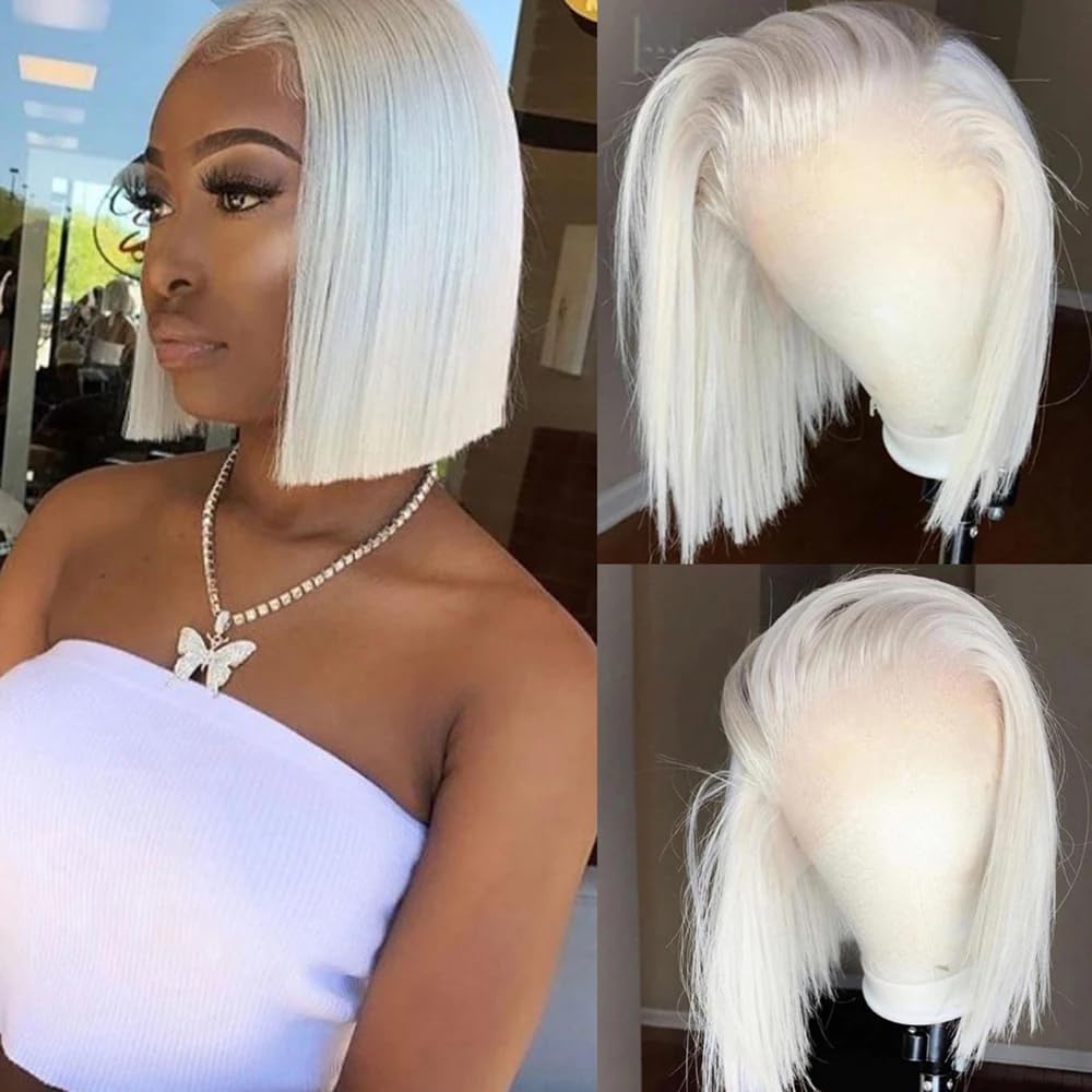 Real Full Lace Human Hair Wigs Straight Full Lace Wigs Preplucked Hairline Whole Lace Wig Free Part Natural Color Brazilian Human Hair Wigs for Black Women 150% Density 20inch