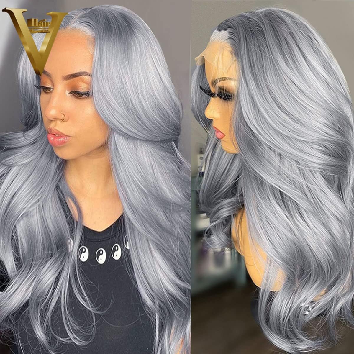 Real Full Lace Human Hair Wigs Straight Full Lace Wigs Preplucked Hairline Whole Lace Wig Free Part Natural Color Brazilian Human Hair Wigs for Black Women 150% Density 20inch