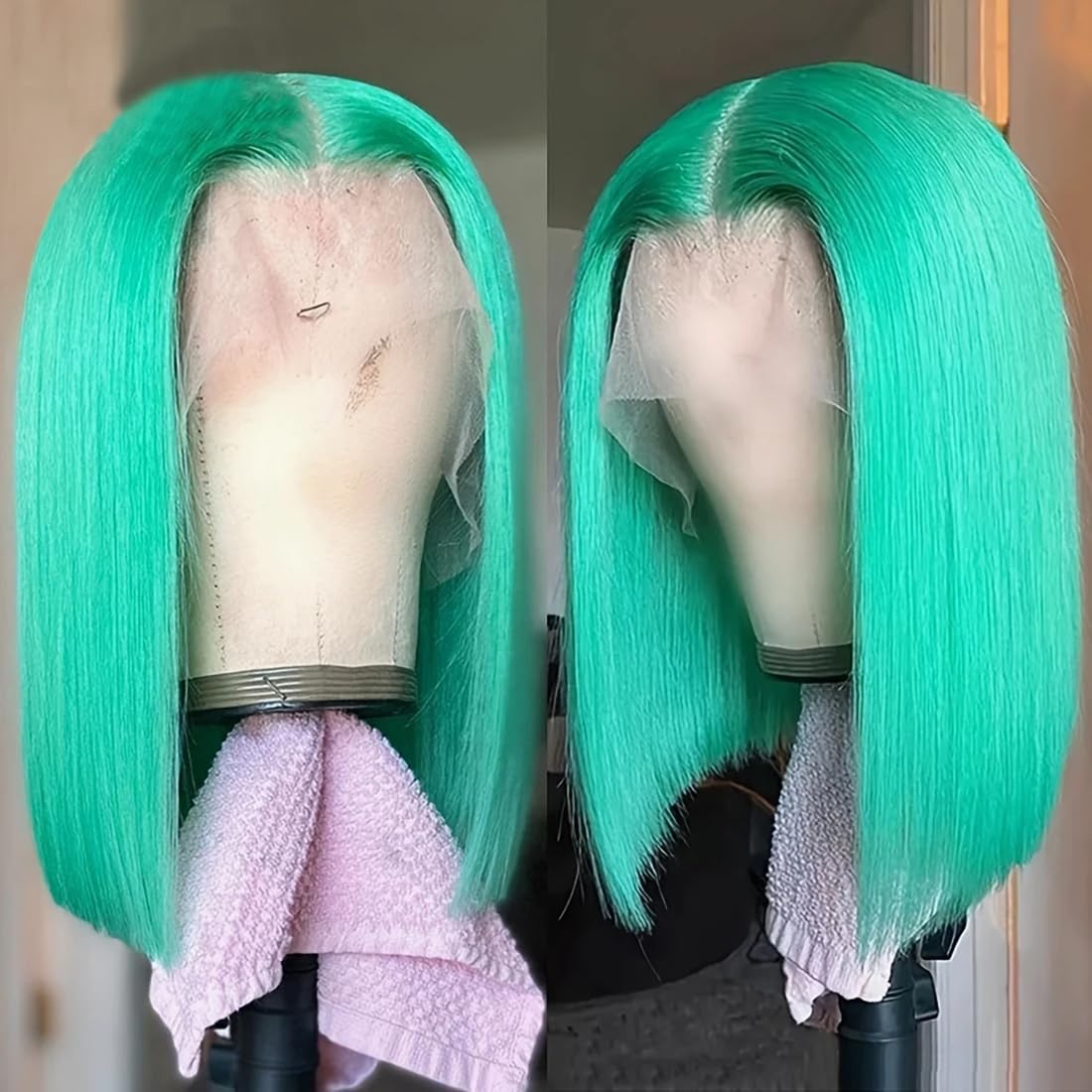 Real Full Lace Human Hair Wigs Straight Full Lace Wigs Preplucked Hairline Whole Lace Wig Free Part Natural Color Brazilian Human Hair Wigs for Black Women 150% Density 20inch