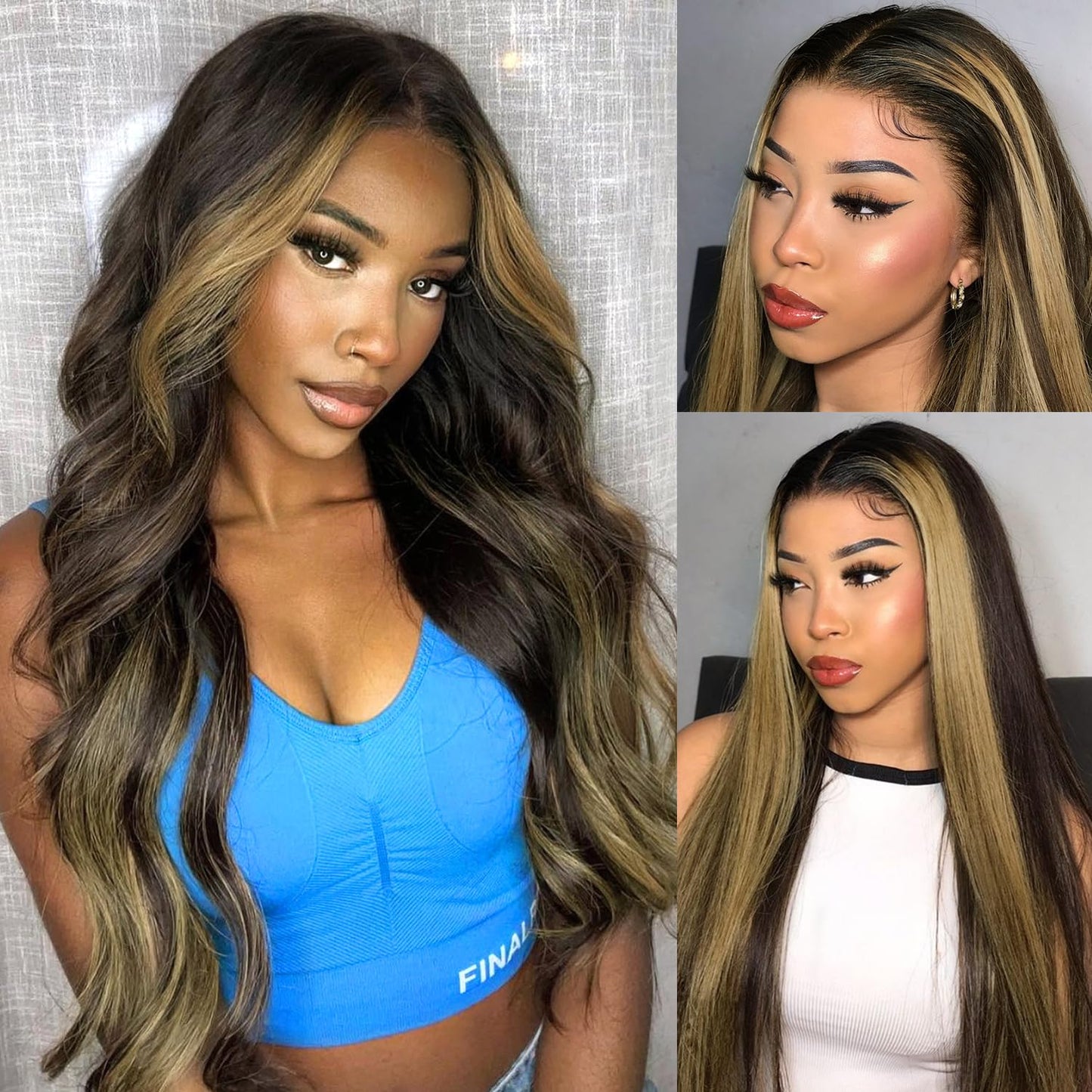 Real Full Lace Human Hair Wigs Straight Full Lace Wigs Preplucked Hairline Whole Lace Wig Free Part Natural Color Brazilian Human Hair Wigs for Black Women 150% Density 20inch