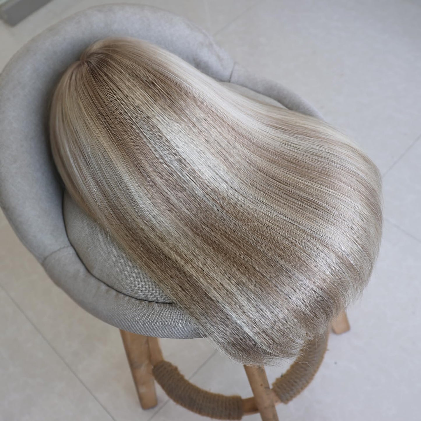 Real Full Lace Human Hair Wigs Straight Full Lace Wigs Preplucked Hairline Whole Lace Wig Free Part Natural Color Brazilian Human Hair Wigs for Black Women 150% Density 20inch