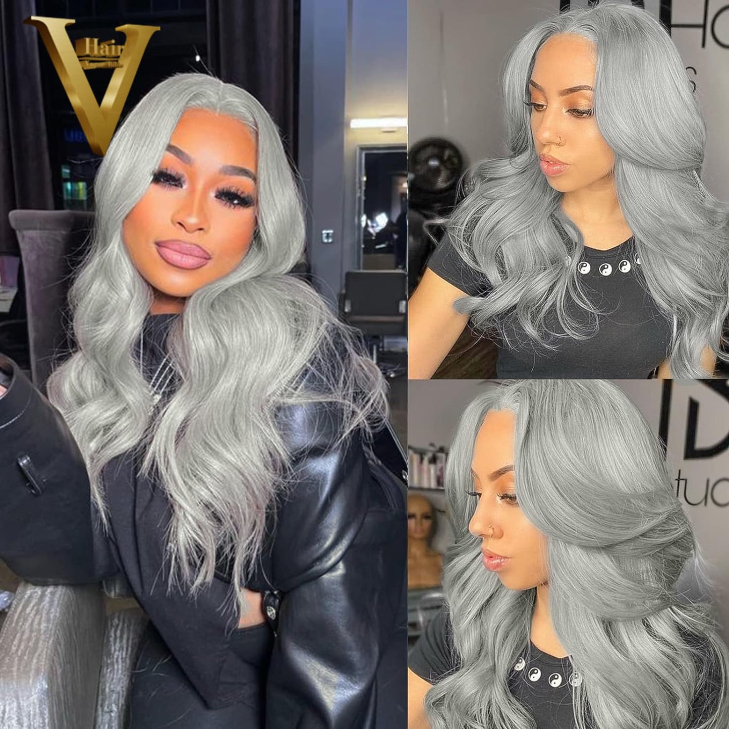 Real Full Lace Human Hair Wigs Straight Full Lace Wigs Preplucked Hairline Whole Lace Wig Free Part Natural Color Brazilian Human Hair Wigs for Black Women 150% Density 20inch