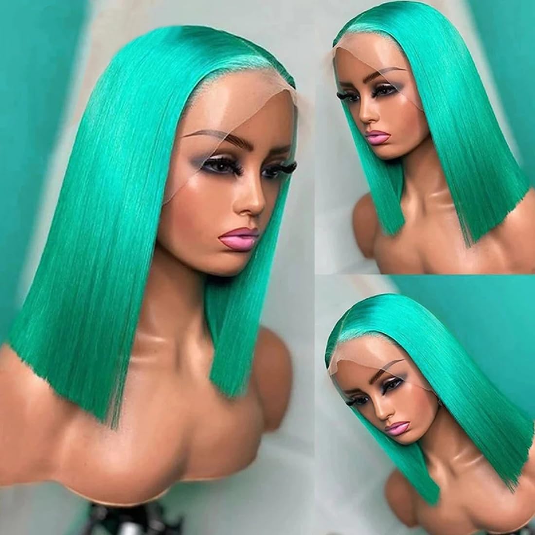 Real Full Lace Human Hair Wigs Straight Full Lace Wigs Preplucked Hairline Whole Lace Wig Free Part Natural Color Brazilian Human Hair Wigs for Black Women 150% Density 20inch