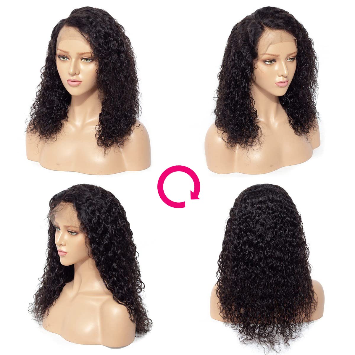 Real Full Lace Human Hair Wigs Straight Full Lace Wigs Preplucked Hairline Whole Lace Wig Free Part Natural Color Brazilian Human Hair Wigs for Black Women 150% Density 20inch