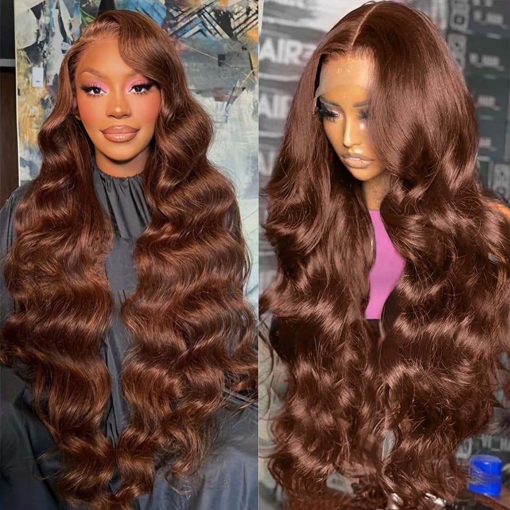 99j Burgundy Lace Front Wigs Human Hair Glueless Wine Red Colored Body Wave Wigs Pre Plucked with Baby Hair 180 Density 13x4 HD Transparent Frontal Wigs for Women