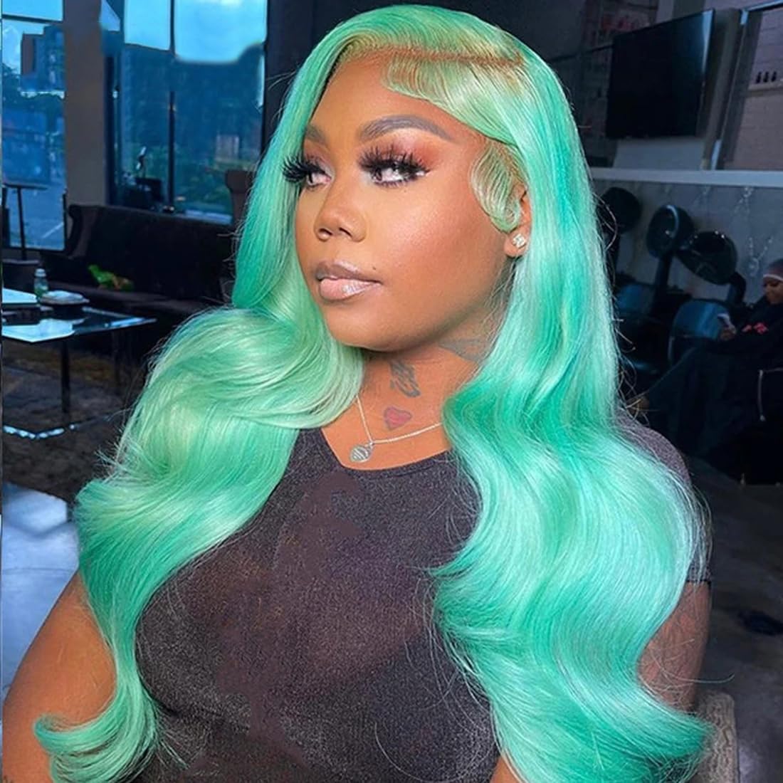 Real Full Lace Human Hair Wigs Straight Full Lace Wigs Preplucked Hairline Whole Lace Wig Free Part Natural Color Brazilian Human Hair Wigs for Black Women 150% Density 20inch