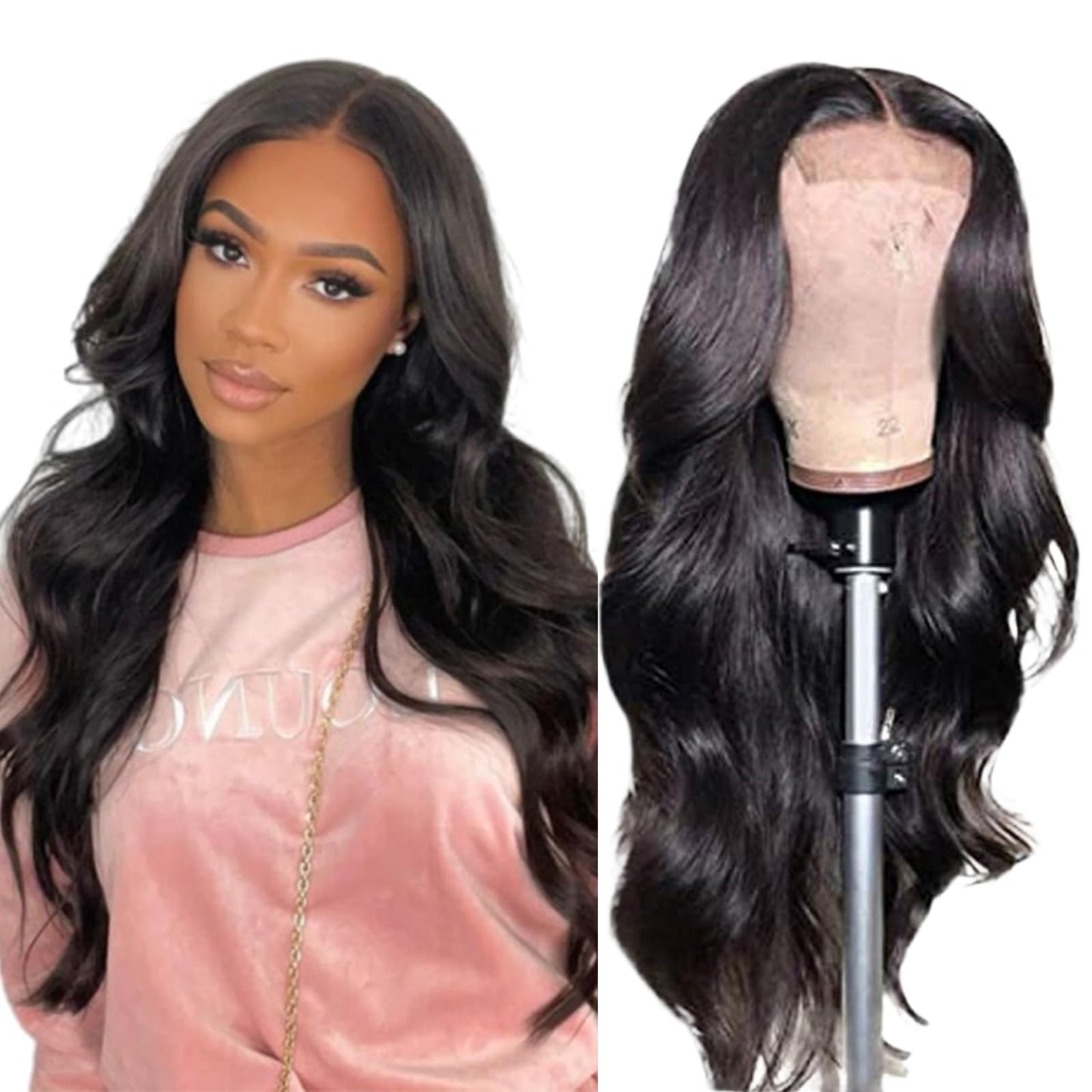 4x4 Straight Wave Lace Front Wigs Human Hair Pre Plucked with Baby Hair 150% Density 16 Inch Human Hair Wigs Brazilian Virgin Frontal 4x4 Glueless HD Lace Closure Wig Human Hair for Black Women
