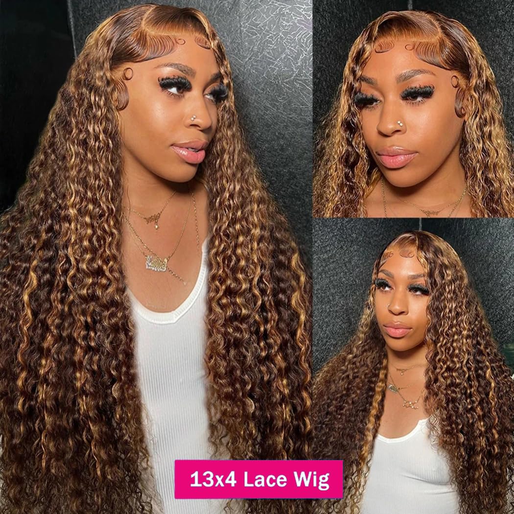 5x5 HD Lace Closure Glueless Wigs Human Hair Pre Plucked Brazilian Virgin Deep Wave Lace Front Wigs Human Hair 180% Density Closure Wig Natural Hairline