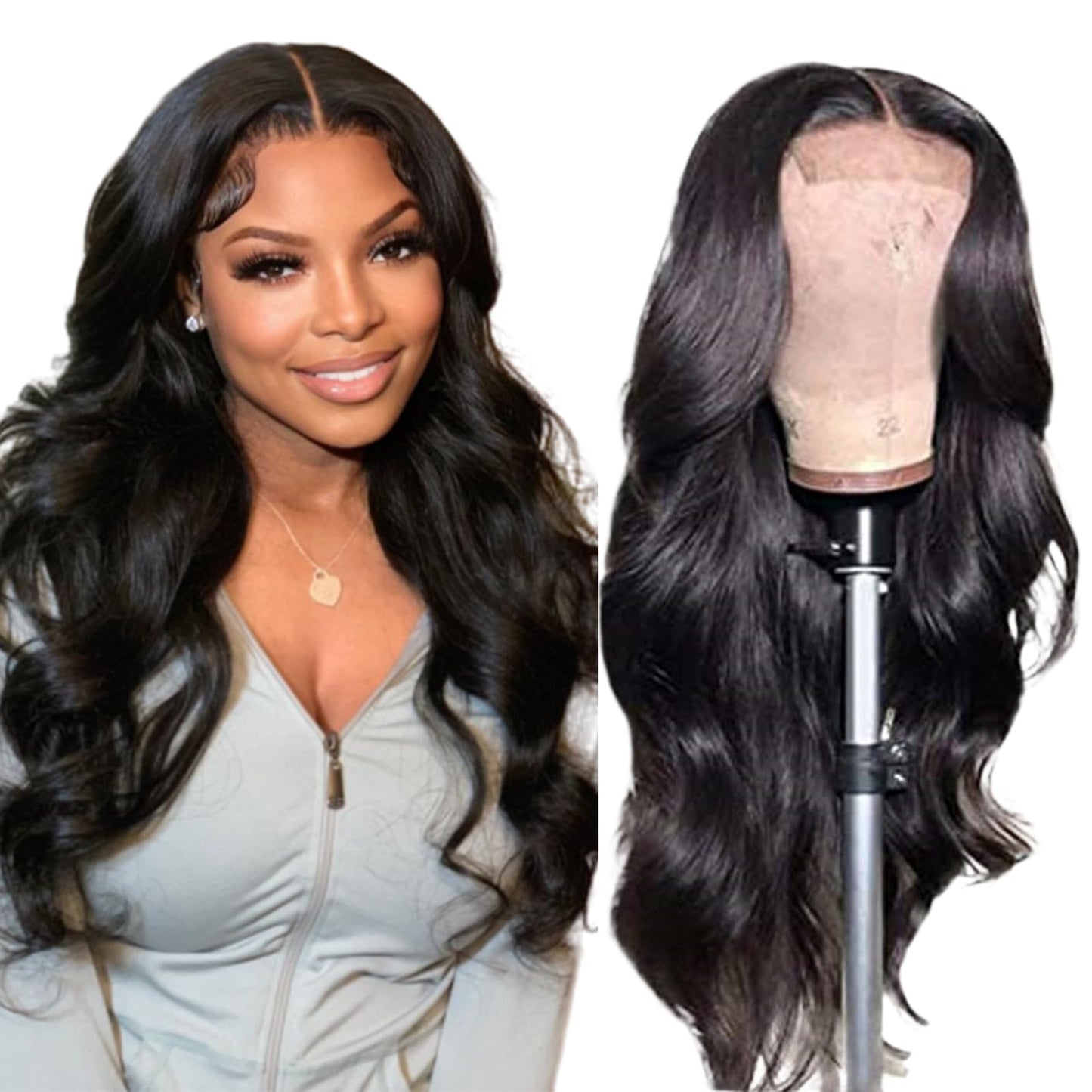 4x4 Straight Wave Lace Front Wigs Human Hair Pre Plucked with Baby Hair 150% Density 16 Inch Human Hair Wigs Brazilian Virgin Frontal 4x4 Glueless HD Lace Closure Wig Human Hair for Black Women