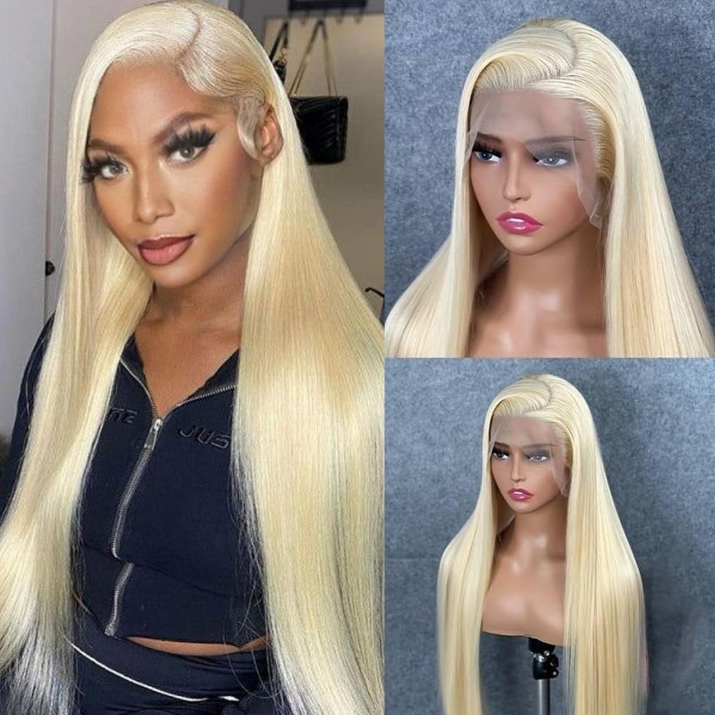 4x4 Straight Wave Lace Front Wigs Human Hair Pre Plucked with Baby Hair 150% Density 16 Inch Human Hair Wigs Brazilian Virgin Frontal 4x4 Glueless HD Lace Closure Wig Human Hair for Black Women