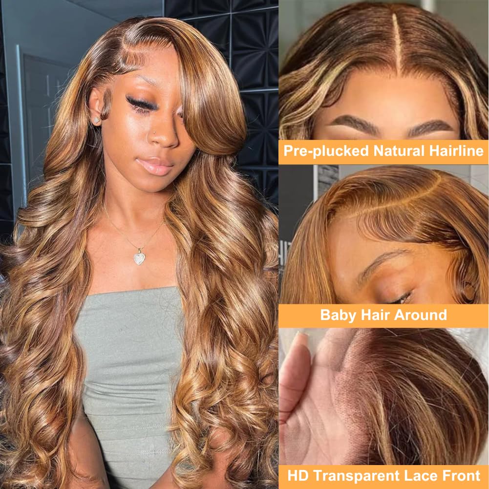 99j Burgundy Lace Front Wigs Human Hair Glueless Wine Red Colored Body Wave Wigs Pre Plucked with Baby Hair 180 Density 13x4 HD Transparent Frontal Wigs for Women