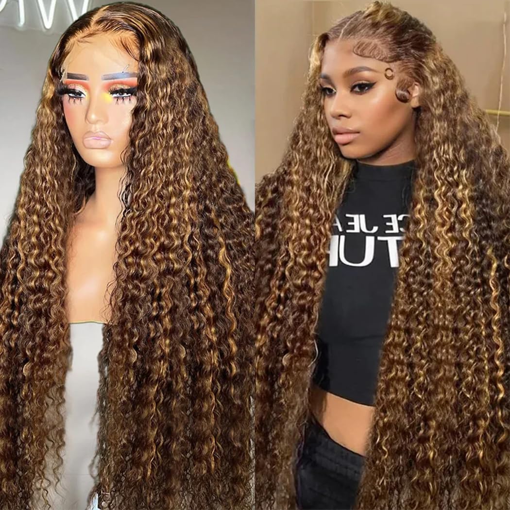 5x5 HD Lace Closure Glueless Wigs Human Hair Pre Plucked Brazilian Virgin Deep Wave Lace Front Wigs Human Hair 180% Density Closure Wig Natural Hairline