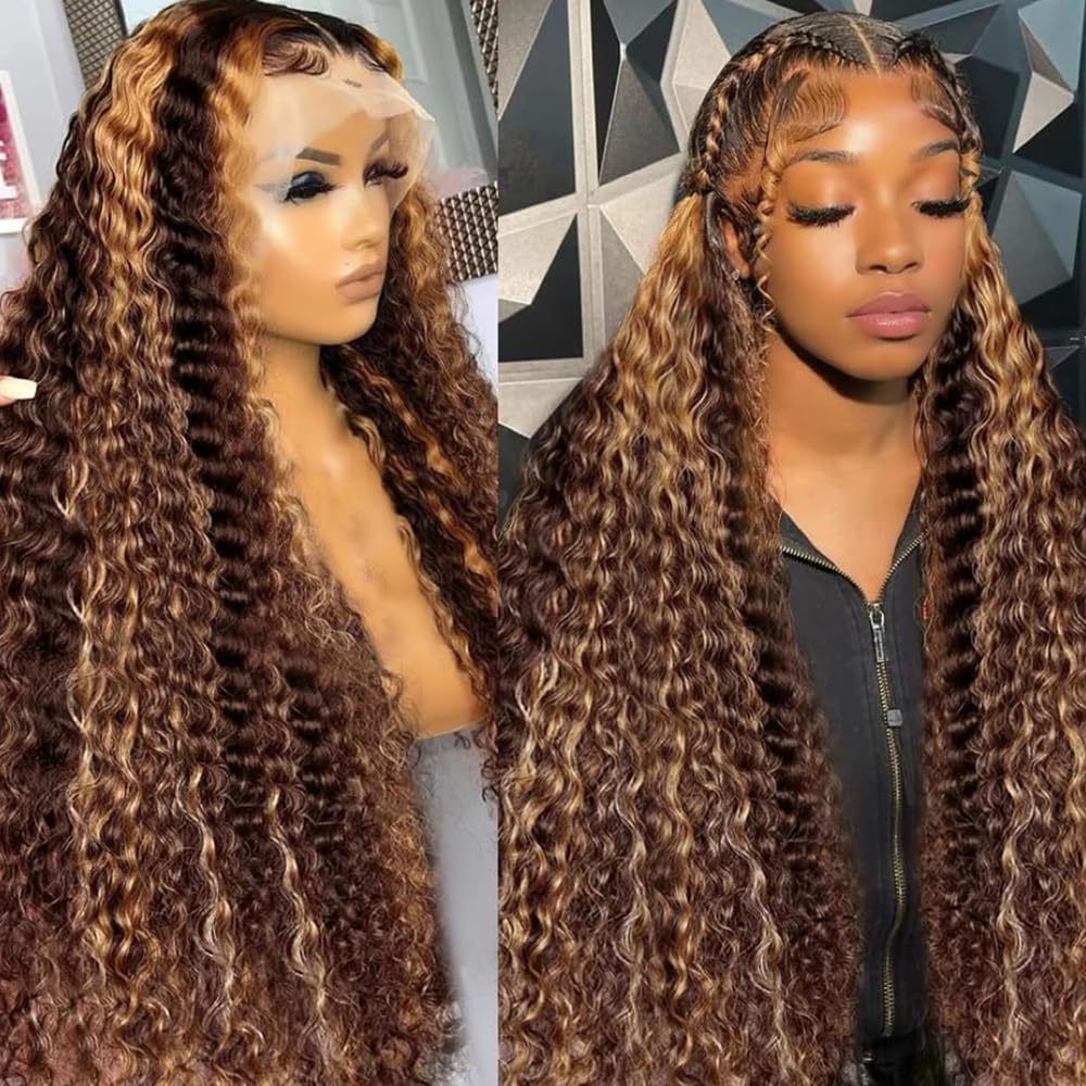 5x5 HD Lace Closure Glueless Wigs Human Hair Pre Plucked Brazilian Virgin Deep Wave Lace Front Wigs Human Hair 180% Density Closure Wig Natural Hairline