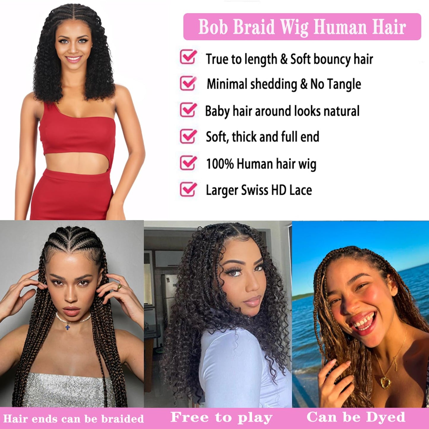 13x4 Lace Front Wigs Human Hair Pre Plucked Deep Wave Lace Front Wigs Human Hair Wigs for Black Women with Baby Hair Natural Hairline Deep Culy Lace Human Hair Wigs 22 Inch