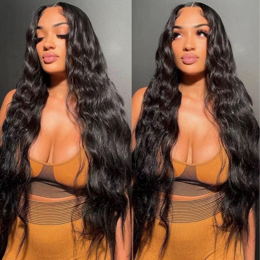 99j Burgundy Lace Front Wigs Human Hair Glueless Wine Red Colored Body Wave Wigs Pre Plucked with Baby Hair 180 Density 13x4 HD Transparent Frontal Wigs for Women