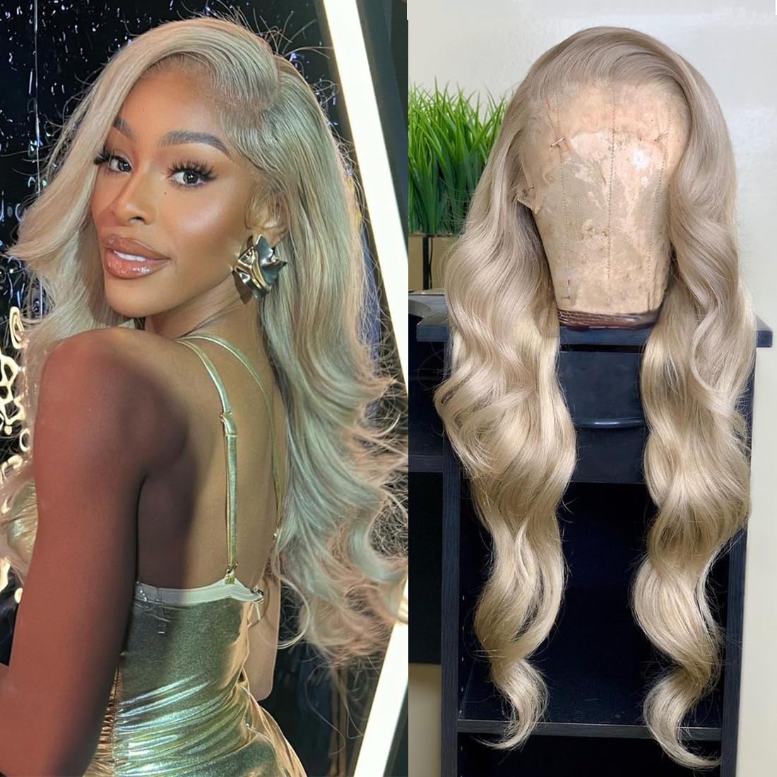 Real Full Lace Human Hair Wigs Straight Full Lace Wigs Preplucked Hairline Whole Lace Wig Free Part Natural Color Brazilian Human Hair Wigs for Black Women 150% Density 20inch