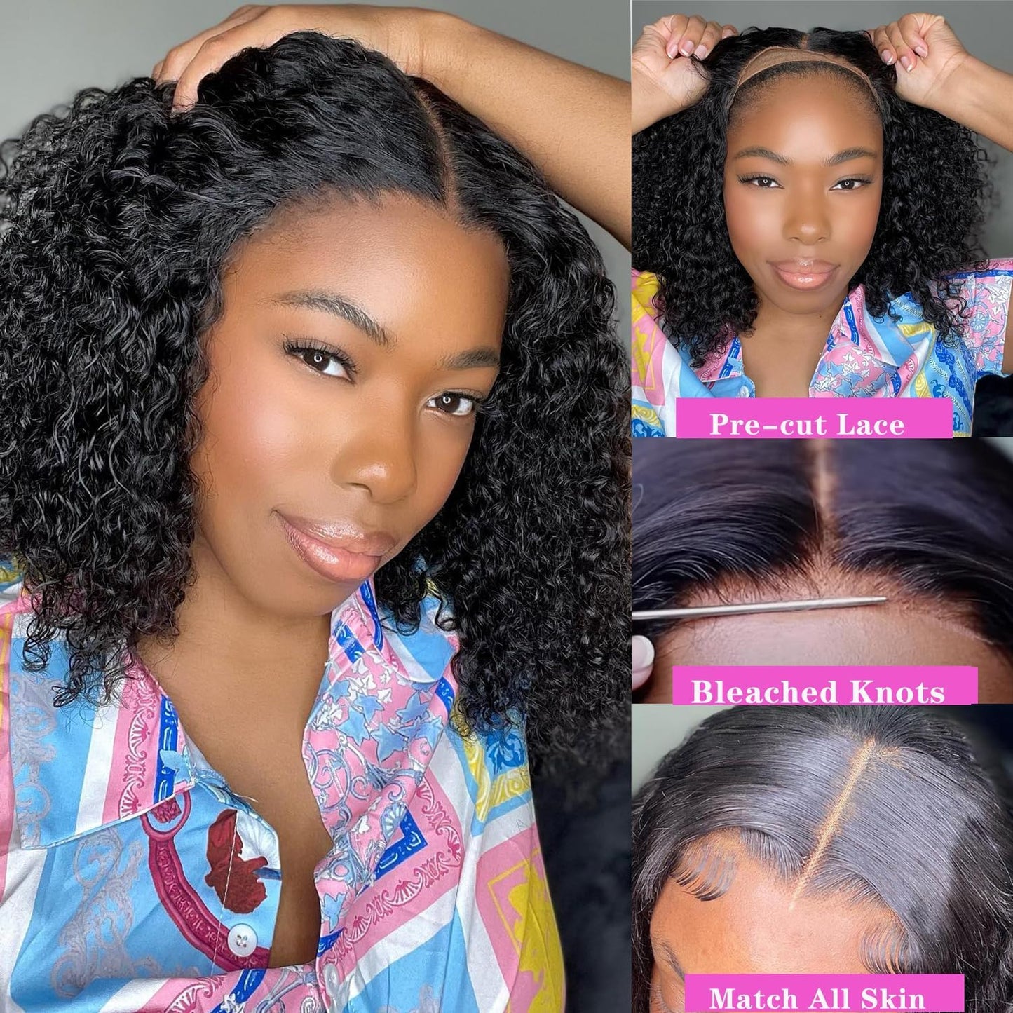 Real Full Lace Human Hair Wigs Straight Full Lace Wigs Preplucked Hairline Whole Lace Wig Free Part Natural Color Brazilian Human Hair Wigs for Black Women 150% Density 20inch