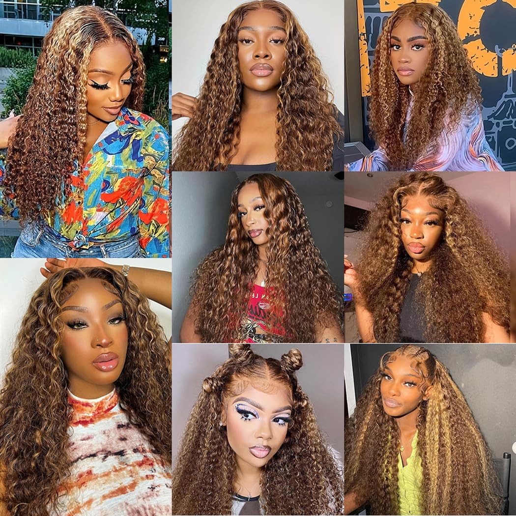 5x5 HD Lace Closure Glueless Wigs Human Hair Pre Plucked Brazilian Virgin Deep Wave Lace Front Wigs Human Hair 180% Density Closure Wig Natural Hairline