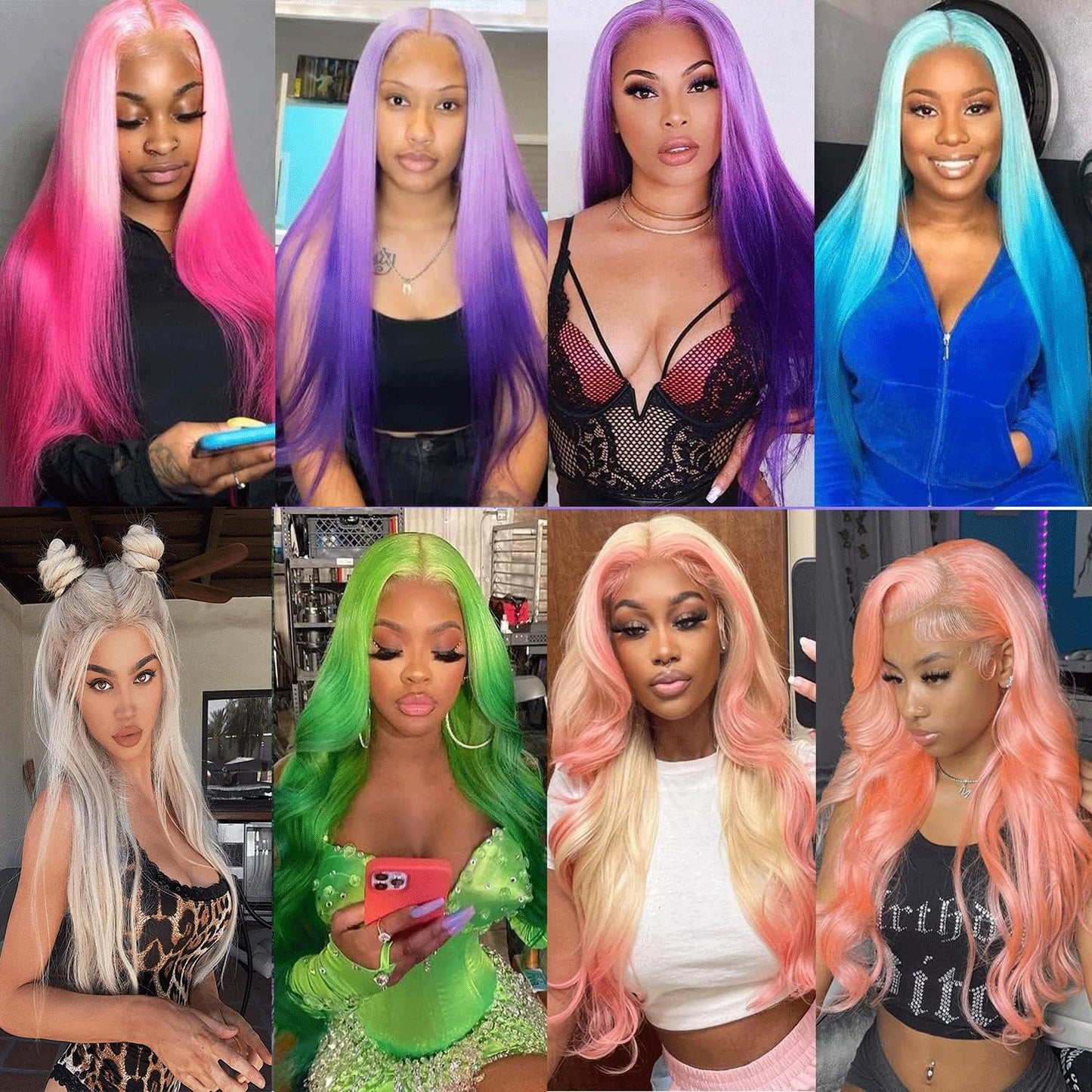 Real Full Lace Human Hair Wigs Straight Full Lace Wigs Preplucked Hairline Whole Lace Wig Free Part Natural Color Brazilian Human Hair Wigs for Black Women 150% Density 20inch