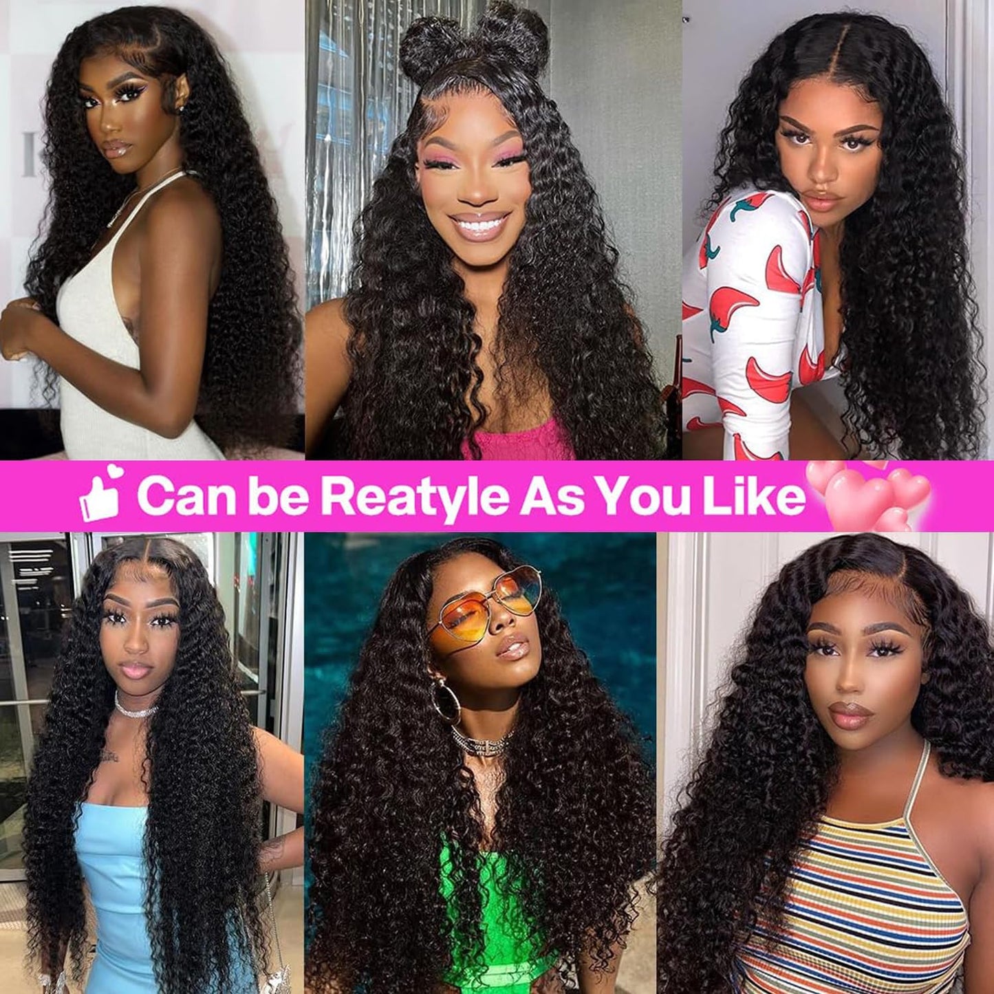 13x4 Lace Front Wigs Human Hair Pre Plucked Deep Wave Lace Front Wigs Human Hair Wigs for Black Women with Baby Hair Natural Hairline Deep Culy Lace Human Hair Wigs 22 Inch
