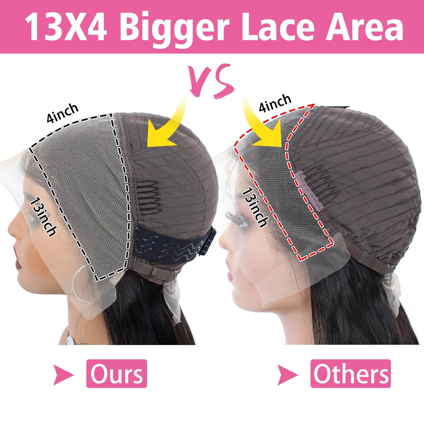 Straight Lace Front Wigs Human Hair 26Inch 13x4 HD Transparent Full Frontal Wigs Human Hair Pre Plucked with Baby Hair 180% Density Brazilian Virgin Straight Human Hair Wigs for Black Women