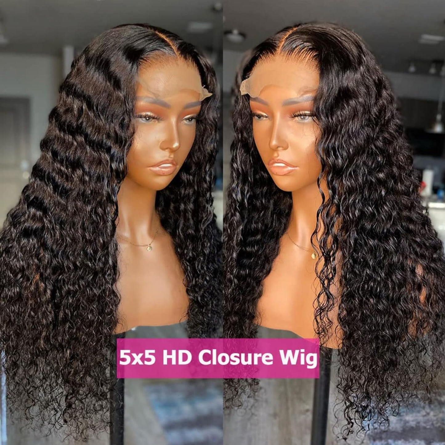 4x4 Straight Wave Lace Front Wigs Human Hair Pre Plucked with Baby Hair 150% Density 16 Inch Human Hair Wigs Brazilian Virgin Frontal 4x4 Glueless HD Lace Closure Wig Human Hair for Black Women