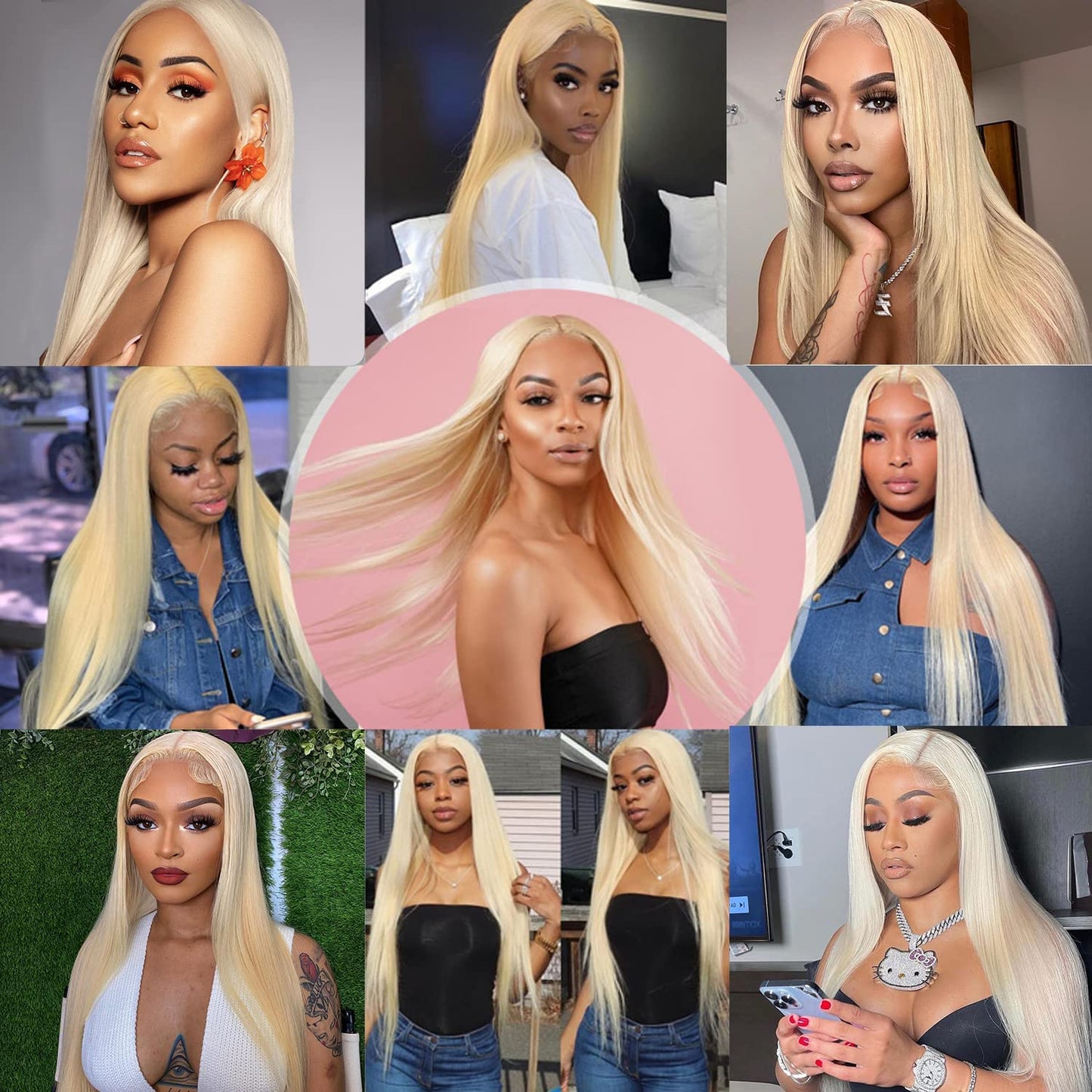613 Lace Front Wig Human Hair 30 Inch Blonde Wig Human Hair 613 13x4 Lace Front Wig Human Hair 180 Density Blonde Lace Front Wigs Human Hair Pre Plucked HD Lace Frontal Wig Straight Glueless